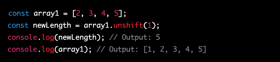 Zluck-Solutions-unshift-example