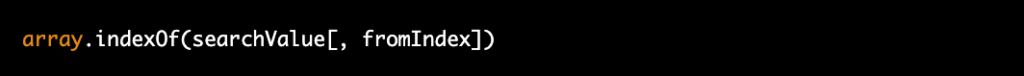 indexOf-syntax